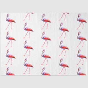 Design der Aquarell-Flamingo-Serie 4 Seidenpapier