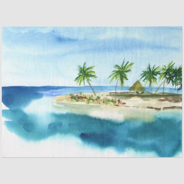 Design der Aquarellbilder der Serie 2 Seidenpapier (Vorderseite)