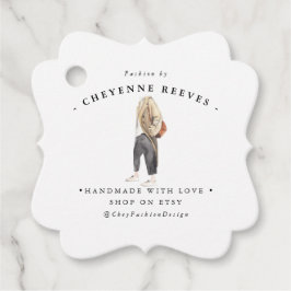 Design der Aquarellfarben | Business Hang Tag Geschenkanhänger