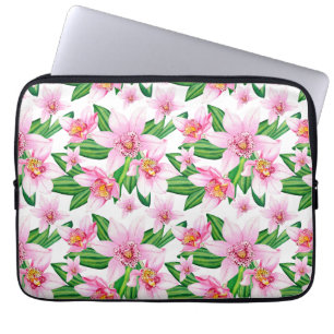 Design der Aquarellorchideen 12 Laptopschutzhülle