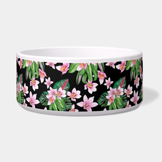 Design der Aquarellorchideen 27 Napf (Vorderseite)