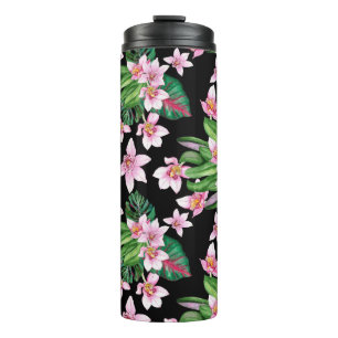 Design der Aquarellorchideen 27 Thermosbecher