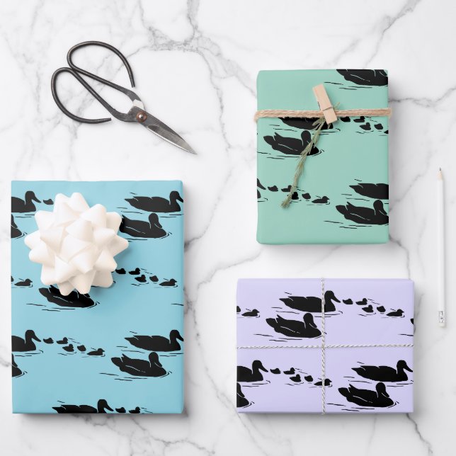 Design der Badewannen Geschenkpapier Set (Vorderseite)