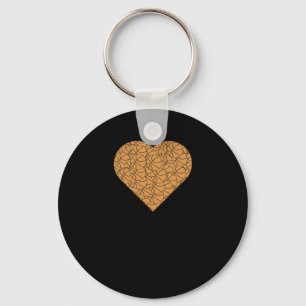 Design der Basketball-Herz-Liebe Schlüsselanhänger