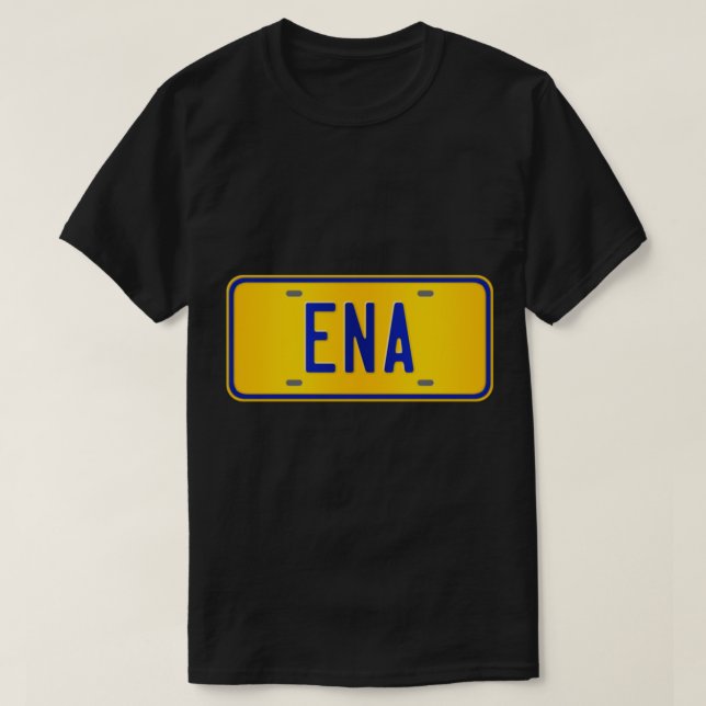 Design der benutzerdefinierten Nummernplakette für T-Shirt (Design vorne)