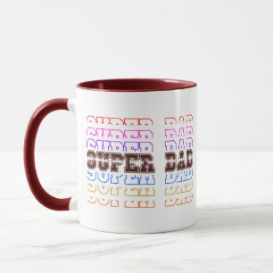 Design der benutzerdefinierten Super Vater Vaterta Tasse