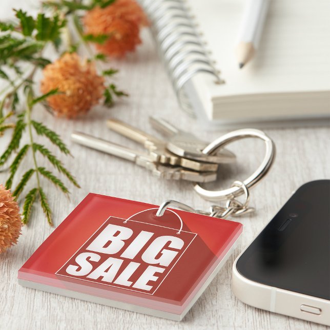 Design der Big Sale Red Retail Bag Schlüsselanhänger (Von Creator hochgeladen)