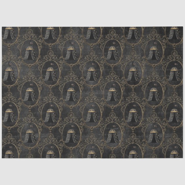Design der Black and Gold Circus Serie 12 Seidenpapier (Vorderseite)