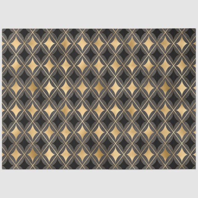 Design der Black and Gold Circus Serie 15 Seidenpapier (Vorderseite)
