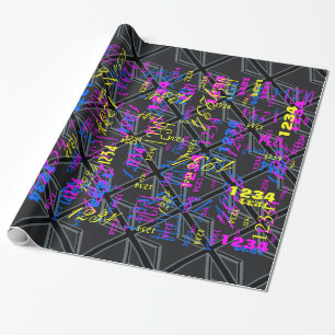 Design der Black Union Jack Flag Geschenkpapier