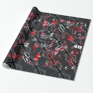 Design der Black Union Jack Flag Geschenkpapier