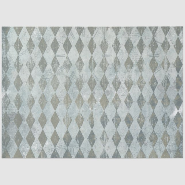 Design der blauen Alice im Wunderland 5 Seidenpapier (Vorderseite)