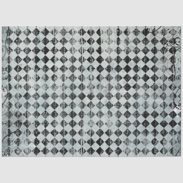 Design der blauen Alice im Wunderland 9 Seidenpapier (Vorderseite)