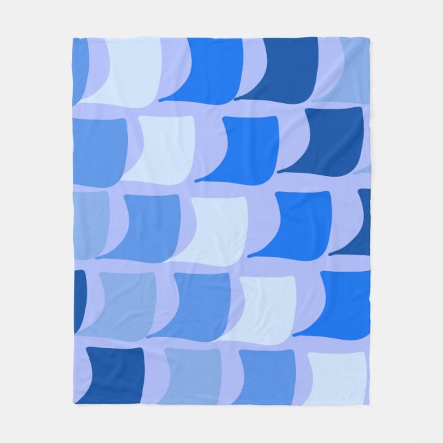 Design der blauen naukalen Themed Flag Fleecedecke (Vorderseite)
