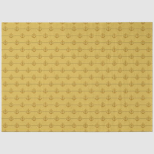 Design der blauen und goldenen Wasserserie 3 Seidenpapier