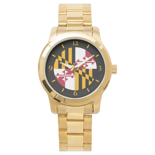 Design der blauen Wählziffern für das Maryland-Sta Armbanduhr (Vorderseite)
