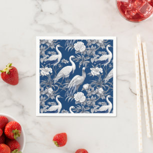 Design der Blue and White Chinoserie Series 7 Serviette
