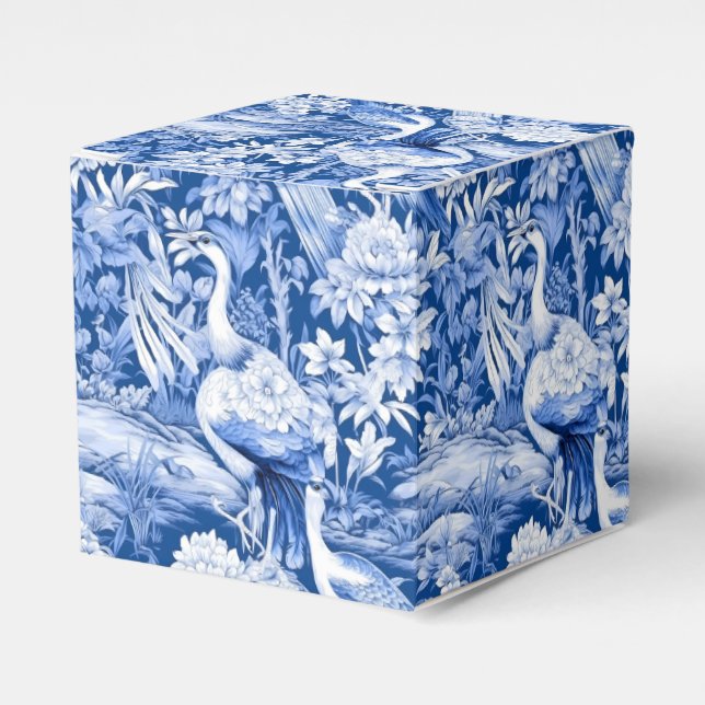 Design der Blue and White Chinoserie Series 8 Geschenkschachtel (Vorderseite)