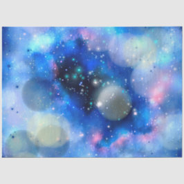 Design der Blue Galaxy Serie 1 Seidenpapier