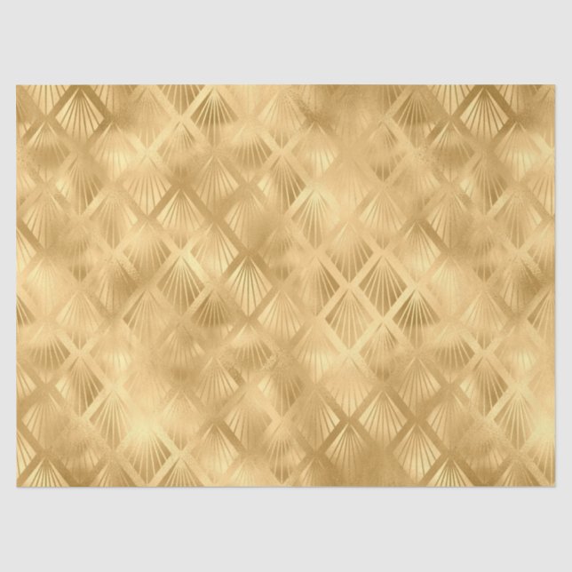 Design der Blue und Gold Leopard Serie 13 Seidenpapier (Vorderseite)
