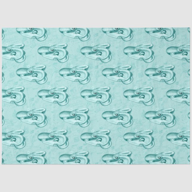 Design der Blue und Gold Nautical Series 14 Seidenpapier (Vorderseite)