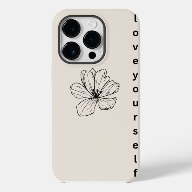 Design der Blume Case-Mate iPhone 14 Pro Hülle (Rückseite)
