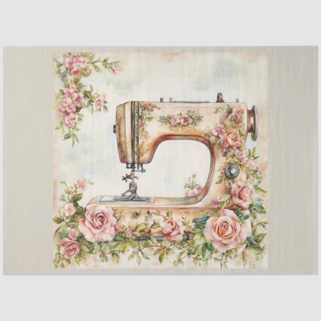 Design der Blumensägemaschine #18 Seidenpapier (Vorderseite)