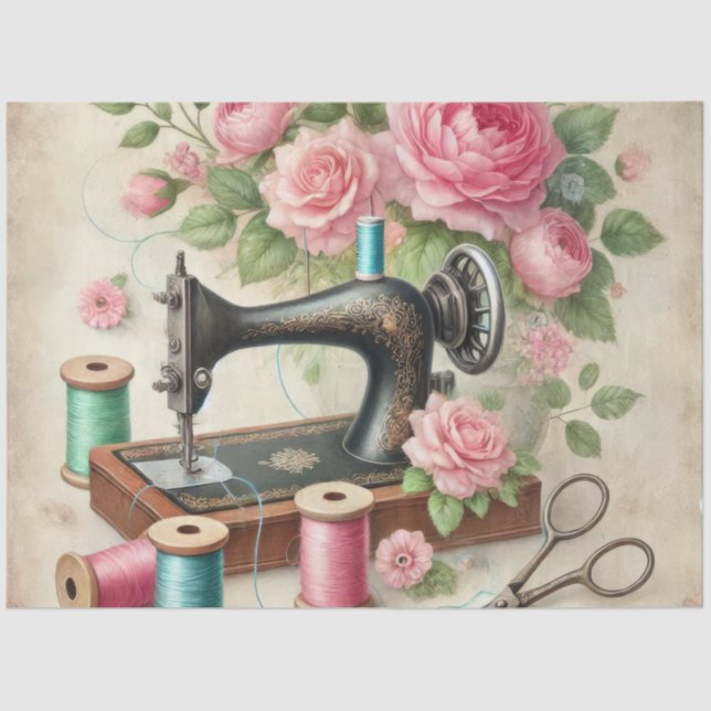 Design der Blumensägemaschine 7 Seidenpapier (Vorderseite)