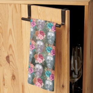 Design der Boho Skull-Serie 10 Geschirrtuch