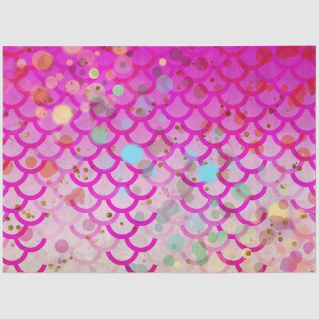 Design der Bokeh-Mermaid-Serie 4 Seidenpapier (Vorderseite)