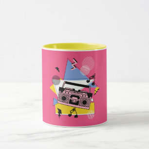 Design der Boombox im Retro-Stil Tasse
