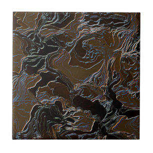 Design der braunen Camouflage Fliese
