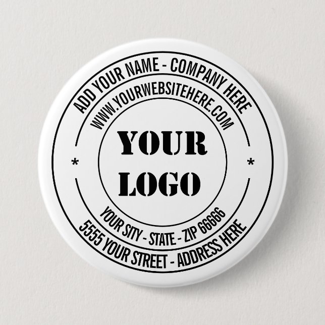 Design der Briefmarke für benutzerdefinierte Logo- Button (Vorderseite)