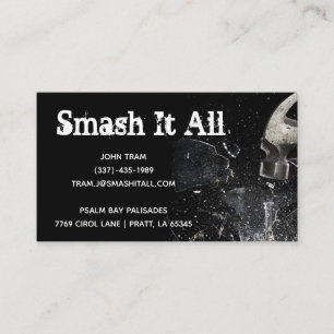 Design der Broken Glass Business Card Visitenkarte