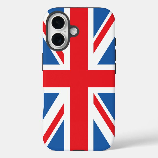 Design der Buchse/Flagge iPhone 16 Hülle (Rückseite)