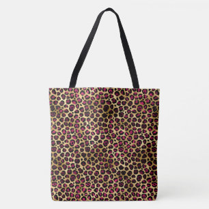 Design der Burgundy- und Gold Leopard-Serie 2 Tasche