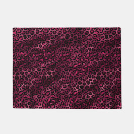 Design der Burgundy- und Gold Leopard-Serie 9 Fußmatte
