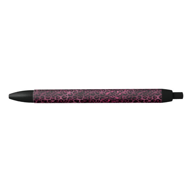 Design der Burgundy- und Gold Leopard-Serie 9 Kugelschreiber (Vorderseite)