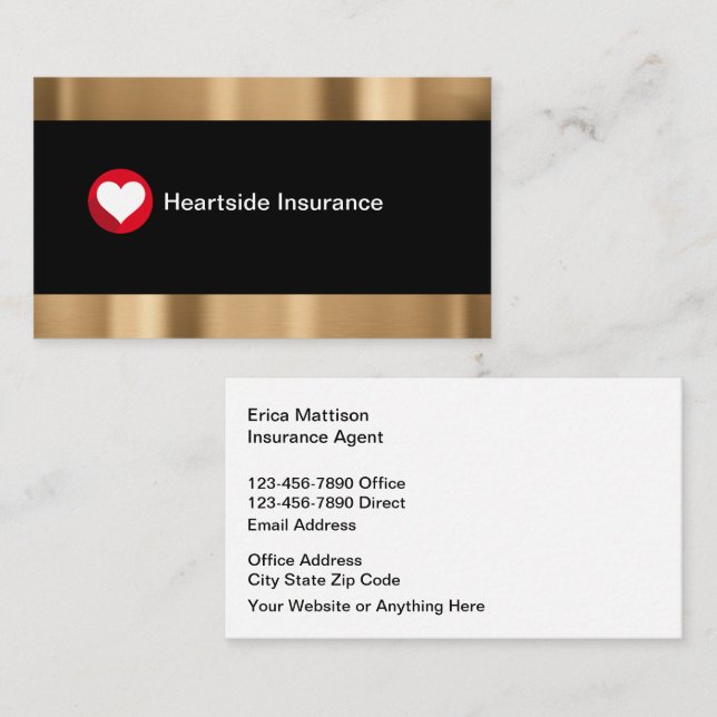 Design der Business Card für Agent der klassischen Visitenkarte (Vorne/Hinten)