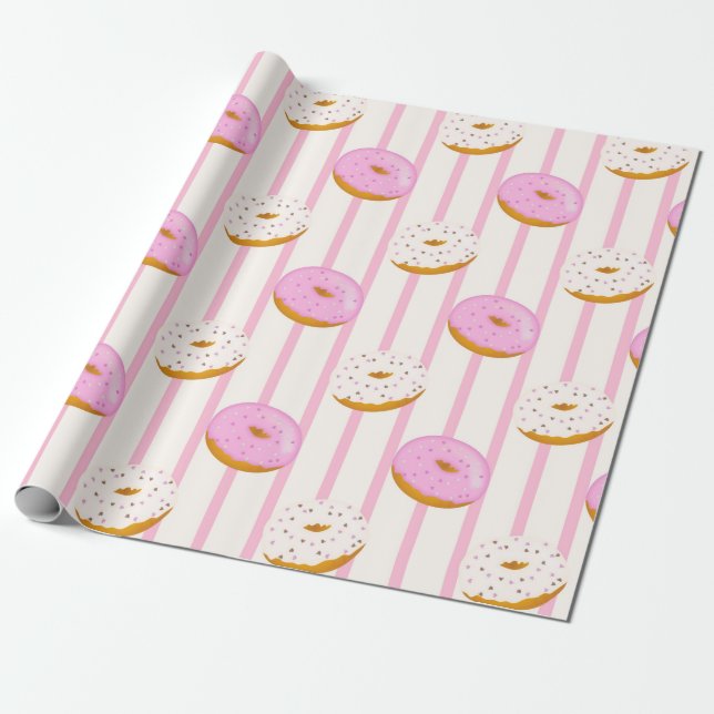 Design der Donut-Serie 3 Geschenkpapier (Ungerollt)