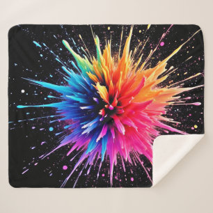 Design der dynamischen Farbexplosion Sherpadecke