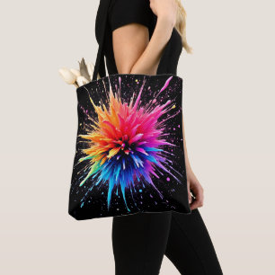 Design der dynamischen Farbexplosion Tasche