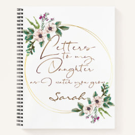 Design der eleganten Blumenschrift Notizbuch