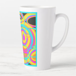 Design der elektrischen Neonmuster Milchtasse