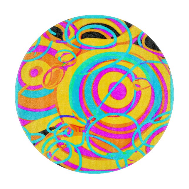 Design der elektrischen Neonmuster Schneidebrett (Vorderseite)