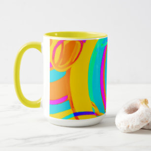 Design der elektrischen Neonmuster Tasse