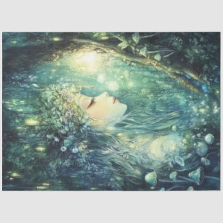 Design der Emerald Forest Fairy Series #6 Seidenpapier