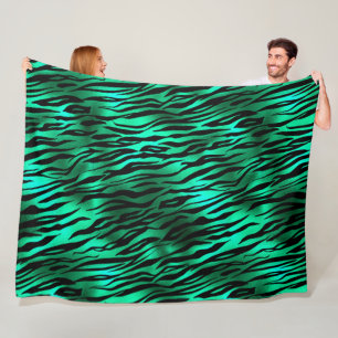 Design der Emerald- und Gold Safari-Serie 10 Fleecedecke