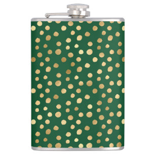 Design der Emerald- und Gold-Safari-Serie 11 Flachmann