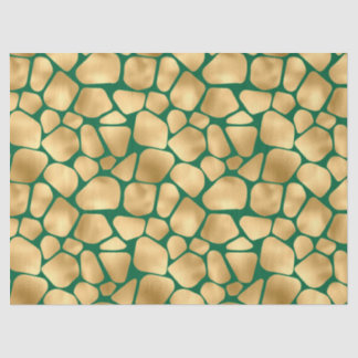 Design der Emerald- und Gold Safari-Serie 12 Seidenpapier